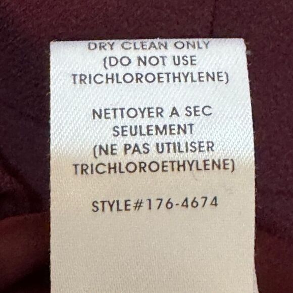 Nanette Lepore Ruched Cocktail Dress Size 6 Burgundy - Picture 9 of 9